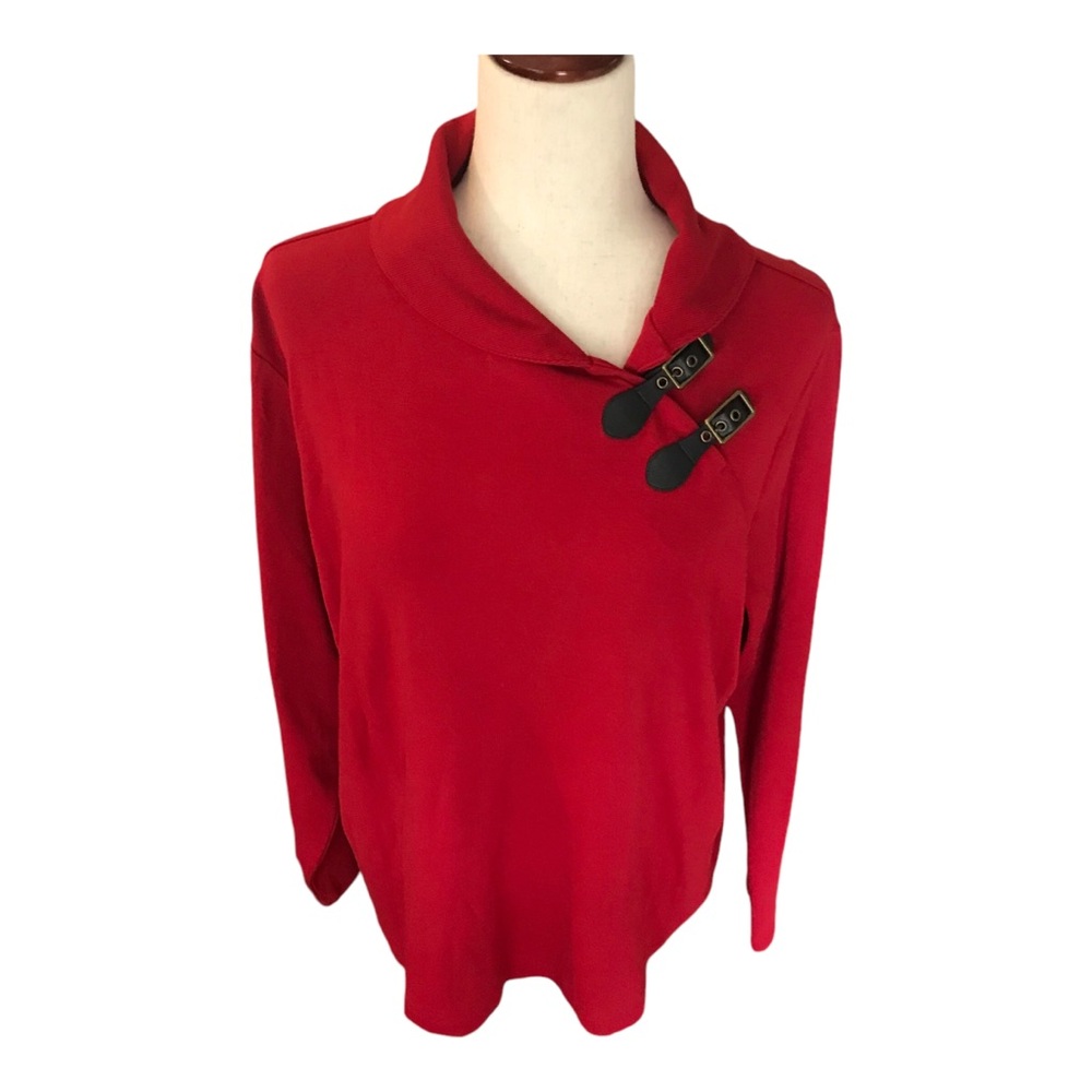 Chaps Denim Equestrian Top